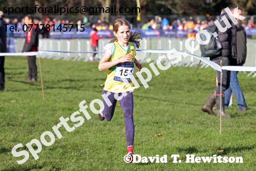 Girls under-13s 2017 British Athletics Liverpool Cross Challenge, Sefton Park, Liverpool. Photo:  David T. Hewitson/Sports for All Pics